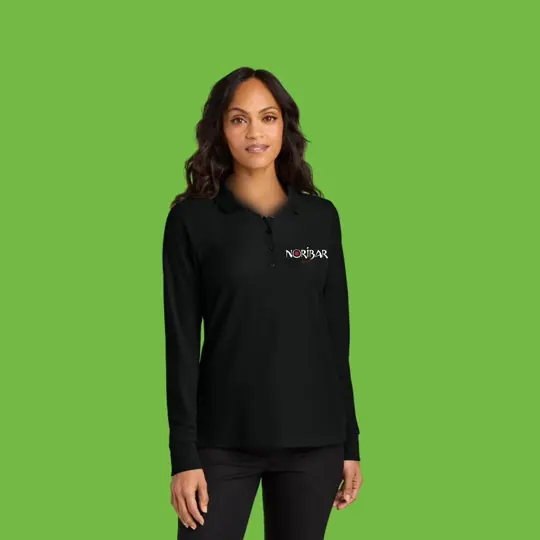 Women's long sleeve polo shirts · Noribar by Croma Custom Apparel